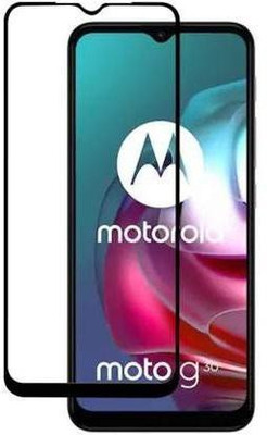 DSCASE Edge To Edge Tempered Glass for MOTOROLA G30(Pack of 1)