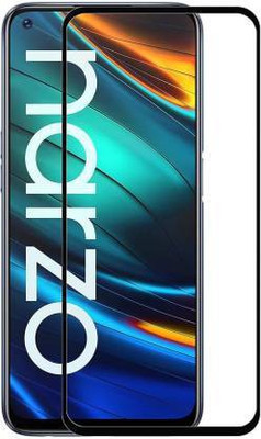 NIMBUDA Edge To Edge Tempered Glass for Realme Narzo 30 Pro(Pack of 1)