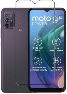 DSCASE Tempered Glass Guard for Motorola G10 Power(Pack of 1)