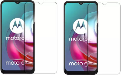 ISAAK Tempered Glass Guard for Motorola Moto G30(Pack of 2)