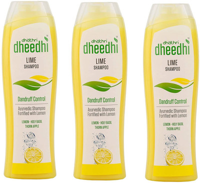 Dhathri Dheedhi Lime Shampoo - 3 x 250 ml Packs(600 ml)
