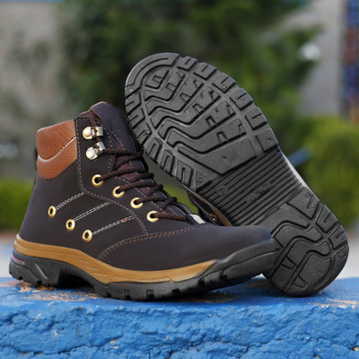Kraasa Climber Boots For Men(Brown)