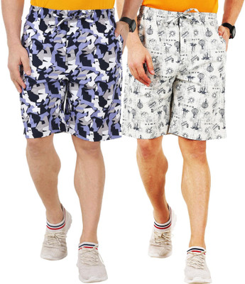 AD & AV Printed Men Multicolor Regular Shorts