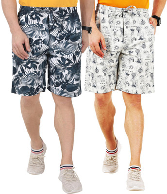 AD & AV Printed Men Multicolor Regular Shorts