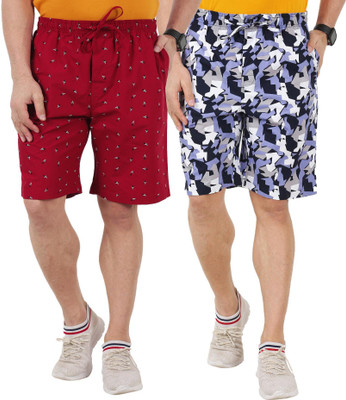 AD & AV Printed Men Multicolor Regular Shorts