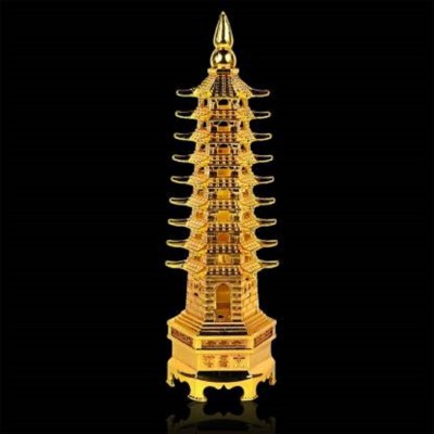 ASTRUMS Vastu Metal Education Tower Feng Shui Remedy for Education and Academic Success for Children Decorative Showpiece - 13 cm (Brass, Gold) Decorative Showpiece  -  13 cm(Brass, Gold)