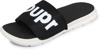 Dicy Men Slides(Black, White , 6)