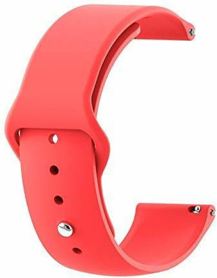 valente Premium Silicone 20 mm Band Strap Compatible with galaaxy active watch/AmaazeFitt BIP/BIP Lite/amaazeFitt GTS, amaazefitt GTR (42mm) / ReaalMee Classic, Smartwatches with 20mm Lugs Smart Watch Strap(Red)