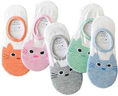 INFISPACE Unisex Printed Peds/Footie/No-Show(Pack of 5)