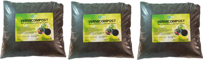 Sofix Organic Vermicompost Neem and Trichoderma Coated Fertilized Soil - 3 kg Soil, Manure, Potting Mixture(3 kg, Powder)