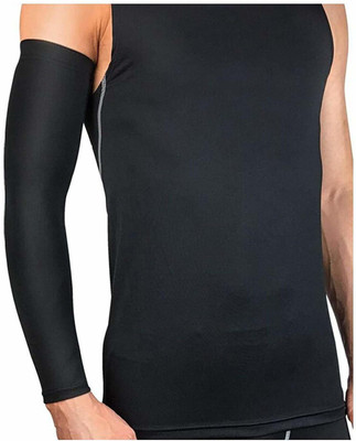 unbeatable Nylon, Cotton Arm Sleeve For Men & Women(Free, Black)