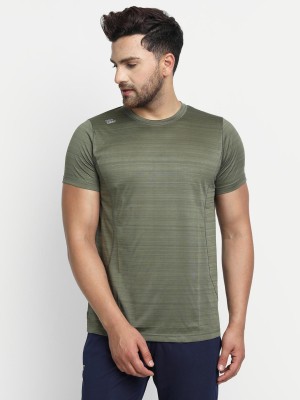 DIDA Self Design Men Round Neck Green T-Shirt