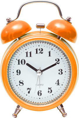 Ganesh Analog Orange Clock