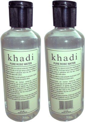 Khadi Herbal Pure Rose water -Twin pack Men (420 ml)