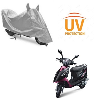 Feel heaven Two Wheeler Cover for TVS(Scooty Streak, Silver)