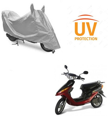 saanvi Two Wheeler Cover for Indus(Yo Style, Silver)