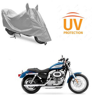 Atulit enterprises Two Wheeler Cover for Harley Davidson(XL 883, Silver)