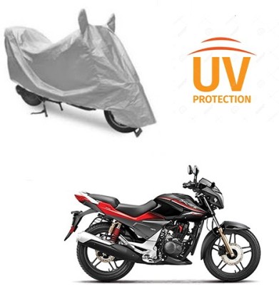 Atulit enterprises Two Wheeler Cover for Hero(CBZ Extreme, Silver)