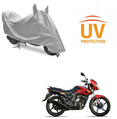 Atulit enterprises Two Wheeler Cover for TVS(Flame DS 125, Silver)