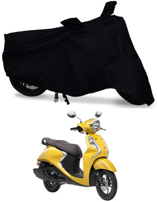 AutoGalaxy Two Wheeler Cover for Yamaha(Fascino, Black)