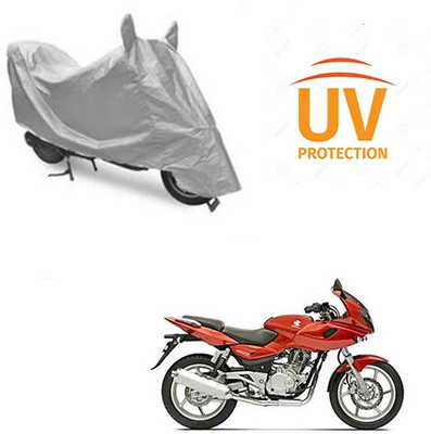 Atulit enterprises Two Wheeler Cover for Bajaj(Pulsar 220 DTS-i, Silver)
