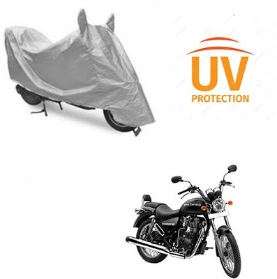 saanvi Two Wheeler Cover for Royal Enfield(Thunderbird 350, Silver)