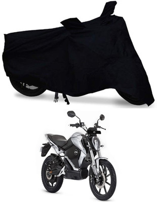 AUTOCAD Waterproof Two Wheeler Cover for Revolt(RV 300, Black)