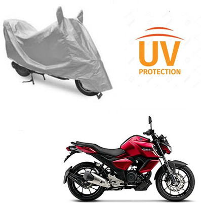 Feel heaven Two Wheeler Cover for Yamaha(FZ-S, Silver)