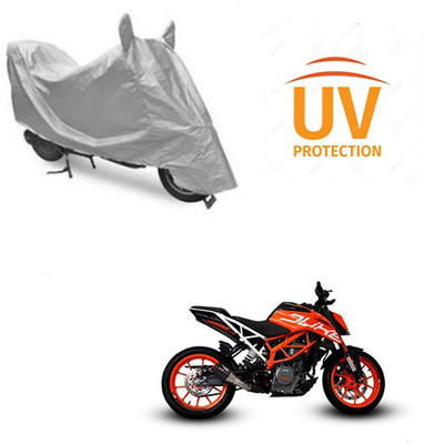 Feel heaven Two Wheeler Cover for KTM(Duke 390, Silver)