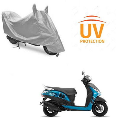 Atulit enterprises Two Wheeler Cover for Yamaha(Alpha, Silver)