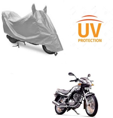 saanvi Two Wheeler Cover for TVS(Fiero F2, Silver)