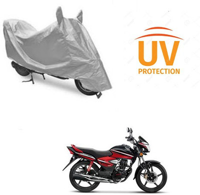 saanvi Two Wheeler Cover for Honda(CB Shine, Silver)