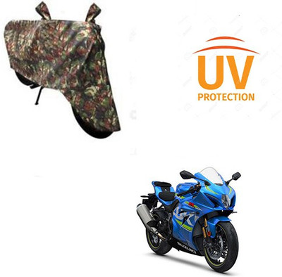 Atulit enterprises Two Wheeler Cover for Suzuki(GSX, Multicolor)