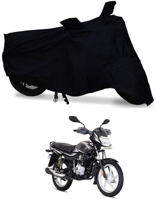 Amozkart Two Wheeler Cover for Bajaj(Platina 100 DTS-i, Black)