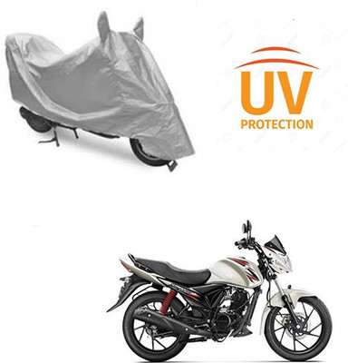 saanvi Two Wheeler Cover for Suzuki(Sling Shot Plus, Silver)