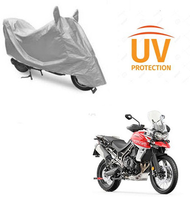 saanvi Two Wheeler Cover for Triumph(Tiger 800 XCA, Silver)