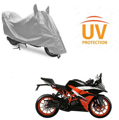 saanvi Two Wheeler Cover for KTM(RC 200, Silver)