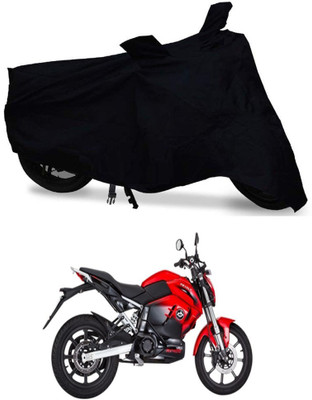 AutoGalaxy Two Wheeler Cover for Revolt(RV 400, Black)