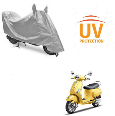 Feel heaven Two Wheeler Cover for Piaggio(Vespa SXL, Silver)