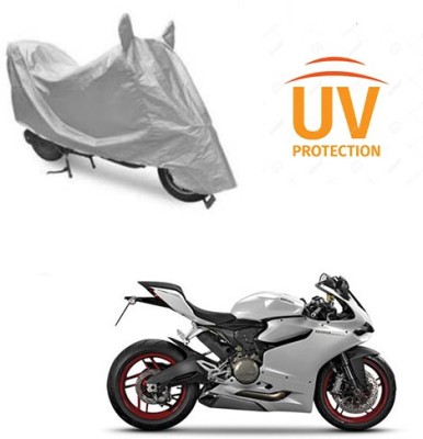 Atulit enterprises Two Wheeler Cover for Ducati(899 Panigale, Silver)