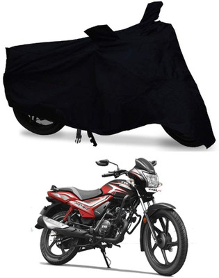 THE REAL ARV Two Wheeler Cover for TVS(Star City Plus, Black)