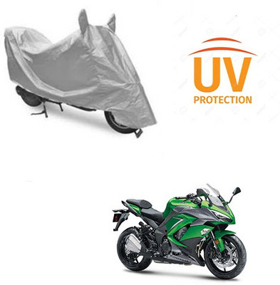 saanvi Two Wheeler Cover for Kawasaki(Ninja 1000, Silver)