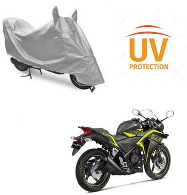 Atulit enterprises Two Wheeler Cover for Honda(CBR 250R, Silver)