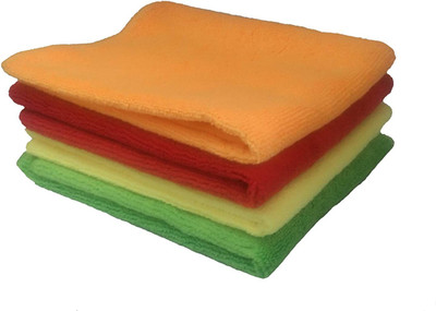 MAXBIN Microfiber Vehicle Washing  Cloth(Pack Of 4, 250 GSM)
