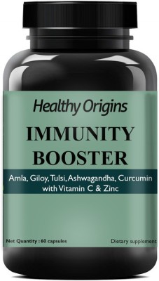Healthy Origins Nutrition Immunity Booster Capsule for Adults & Kids with Vitamin C & Herbs Premium(60 No)