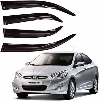 CARSHADE For Non-convertibles Front, Rear Wind Deflector(Tinted Hyundai Accent)