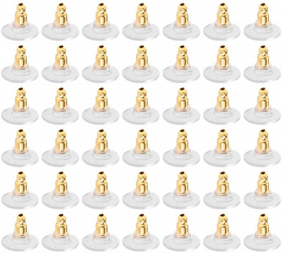 BBS DEAL pack of 42 pcs Earring Backs Clear Rubber Earring Stoppers Clutch Earring Safety Backs Replacement for Earring Hooks Studs with a Clear Portable .