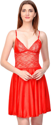Boosah Women Nighty(Red)