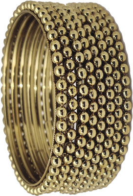 Jewels Kafe Alloy Gold-plated Bangle Set(Pack of 8)