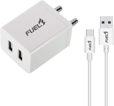 Fuel 3.4 A Multiport Mobile Charger with Detachable Cable(White, Cable Included)